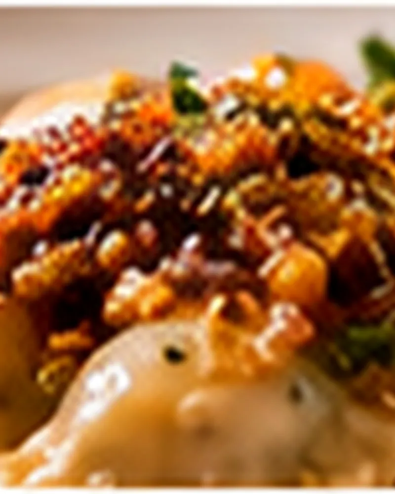 Pierogi z podsmażaną cebulką — przekąska gorąca